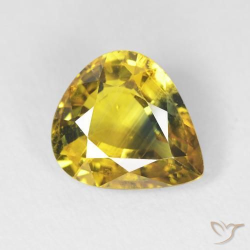 3.39ct Natural Deep Golden Brown Sapphire, Pear Shape, VS