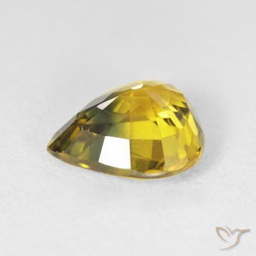 Sapphire Gemstone in 10 x 8.9 mm Size for Sale, Sapphire Stone in Deep Golden Brown Color
