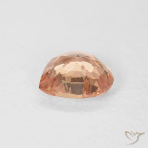 Sapphire Gemstone in 4.8 x 4.8 mm Size for Sale, Sapphire Stone in Medium Orange Color