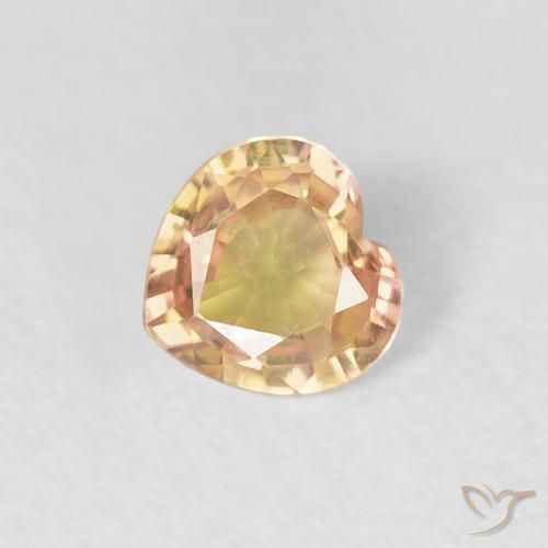 0.33ct Natural Multicolor Sapphire, Heart, VVS-VS