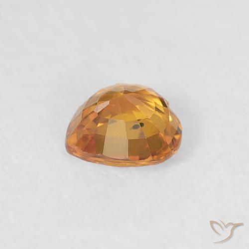 Sapphire Gemstone in 4.6 x 4.4 mm Size for Sale, Sapphire Stone in Gold Color
