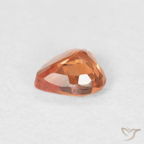 Sapphire Gemstone in 4 x 4 mm (calibrated) Size for Sale, Sapphire Stone in Medium Orange Color