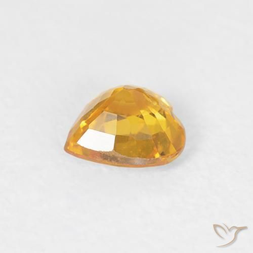 Sapphire Gemstone in 4.5 x 4.5 mm Size for Sale, Sapphire Stone in Golden Color