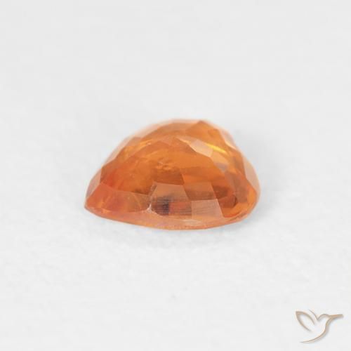 Sapphire Gemstone in 4.7 x 4.7 mm Size for Sale, Sapphire Stone in Bright Orange Color