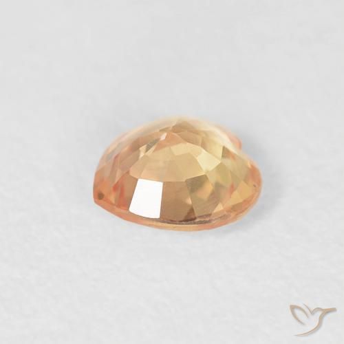 Sapphire Gemstone in 4.6 x 4.6 mm Size for Sale, Sapphire Stone in Golden Color