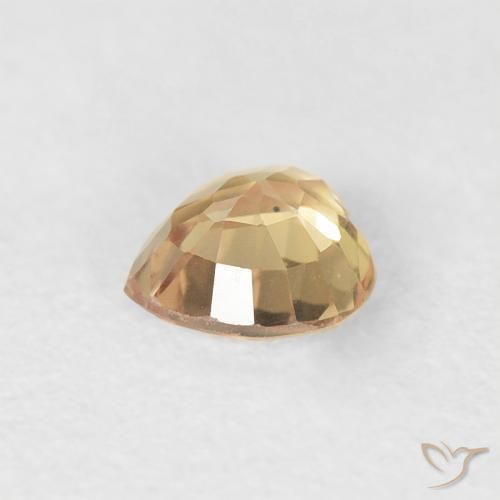 Sapphire Gemstone in 4.7 x 4.6 mm Size for Sale, Sapphire Stone in Golden Color
