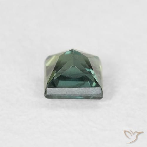 Sapphire Gemstone in 3 x 3 mm (calibrated) Size for Sale, Sapphire Stone in Dark Green Color
