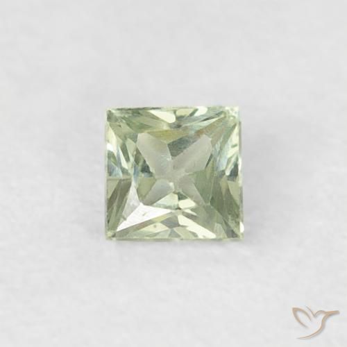 0.20ct Natural Light Forest Green Sapphire, Square, VS