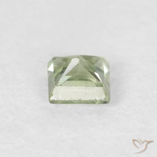 Sapphire Gemstone in 3 x 3 mm (calibrated) Size for Sale, Sapphire Stone in Light Forest Green Color