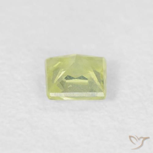 Sapphire Gemstone in 3 x 3 mm (calibrated) Size for Sale, Sapphire Stone in Medium Light-Yellow Color