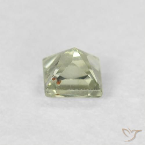Sapphire Gemstone in 3 x 3 mm (calibrated) Size for Sale, Sapphire Stone in Very Light Green Color
