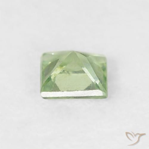 Sapphire Gemstone in 3 x 3 mm (calibrated) Size for Sale, Sapphire Stone in Very Light Green Color