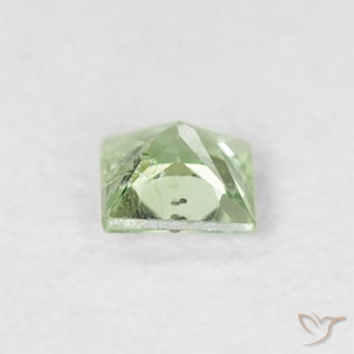 Sapphire Gemstone in 3 x 3 mm (calibrated) Size for Sale, Sapphire Stone in Very Light Green Color