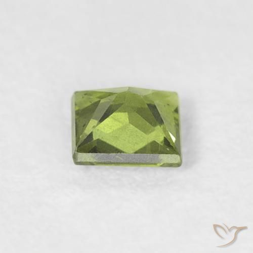 Sapphire Gemstone in 3.5 x 3.5 mm Size for Sale, Sapphire Stone in Lively Green Color