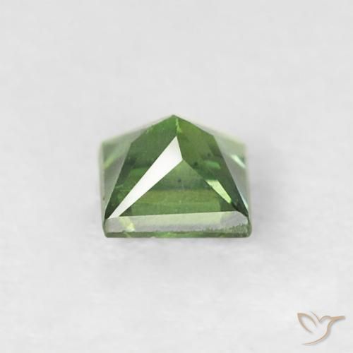 Sapphire Gemstone in 3 x 3 mm (calibrated) Size for Sale, Sapphire Stone in Medium Green Color