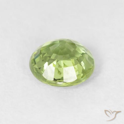 Sapphire Gemstone in 5 mm (calibrated) Size for Sale, Sapphire Stone in Light Lively Green Color