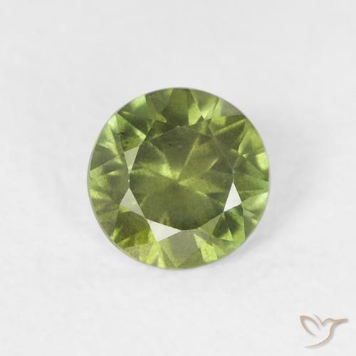 0.43ct Natural Forest Green Sapphire, Round, VS