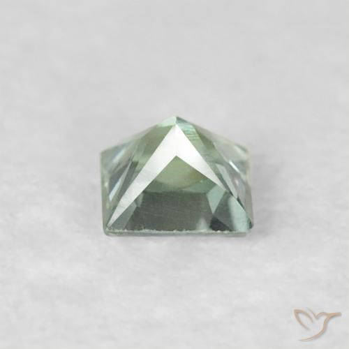 Sapphire Gemstone in 3 x 3 mm (calibrated) Size for Sale, Sapphire Stone in Light Green Color