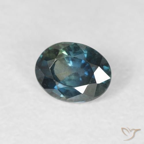 0.33 ct Blue Sapphire Stone, Natural Sapphire in Oval Facet Shape for Sale