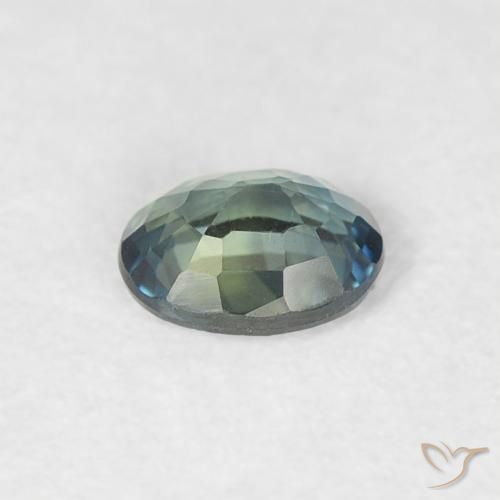 Sapphire Gemstone in 4.5 x 3.6 mm Size for Sale, Sapphire Stone in Greenish Blue Color