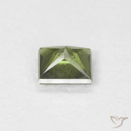 Sapphire Gemstone in 4 x 4 mm (calibrated) Size for Sale, Sapphire Stone in Deep Green Color