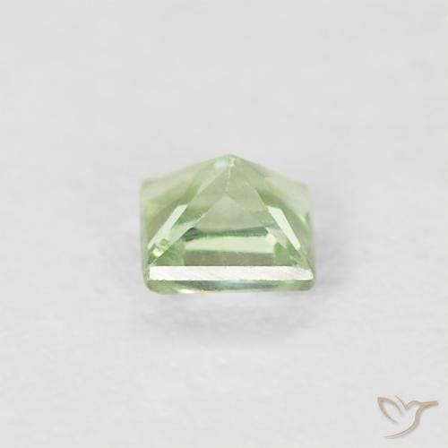 Sapphire Gemstone in 3 x 3 mm (calibrated) Size for Sale, Sapphire Stone in Very Light Green Color