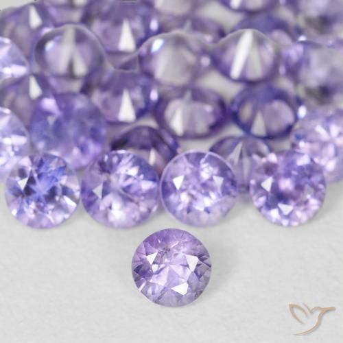 0.11ct Violet Sapphire, Round, VS