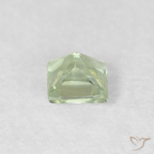 Sapphire Gemstone in 3 x 3 mm (calibrated) Size for Sale, Sapphire Stone in Very Light Green Color