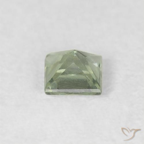 Sapphire Gemstone in 3 x 3 mm (calibrated) Size for Sale, Sapphire Stone in Light Green Color