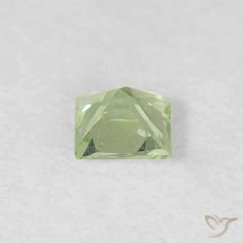 Sapphire Gemstone in 3 x 3 mm (calibrated) Size for Sale, Sapphire Stone in Very Light Sage Green Color