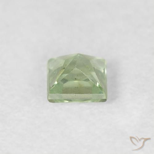 Sapphire Gemstone in 3 x 3 mm (calibrated) Size for Sale, Sapphire Stone in Very Light Green Color
