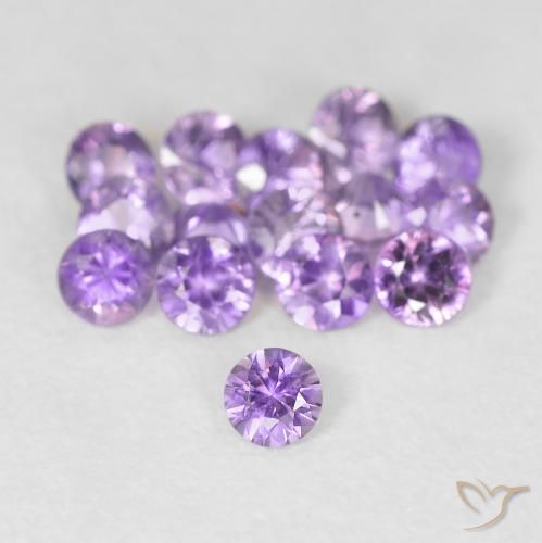 0.08ct Violet Sapphire, Round, VS