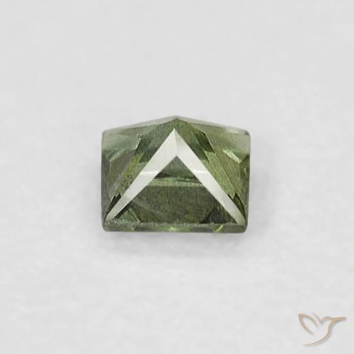 Sapphire Gemstone in 3 x 3 mm (calibrated) Size for Sale, Sapphire Stone in Medium Green Color