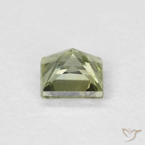 Sapphire Gemstone in 4 x 4 mm (calibrated) Size for Sale, Sapphire Stone in Medium Green Color