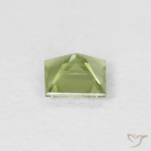 Sapphire Gemstone in 3.8 x 3.7 mm Size for Sale, Sapphire Stone in Medium Green Color