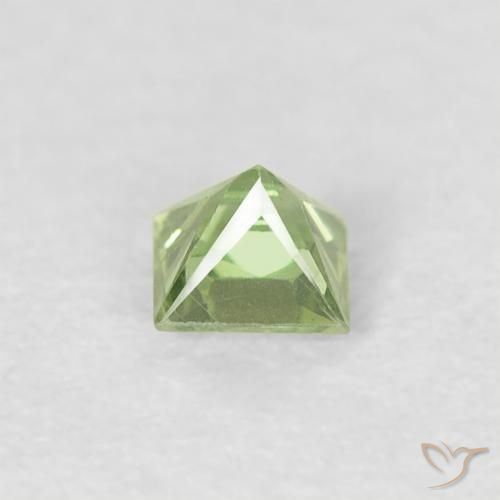 Sapphire Gemstone in 3 x 3 mm (calibrated) Size for Sale, Sapphire Stone in Light Lively Green Color
