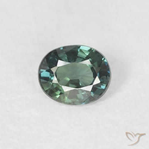 0.31ct Natural Grayish Green Sapphire, Oval, VVS-VS