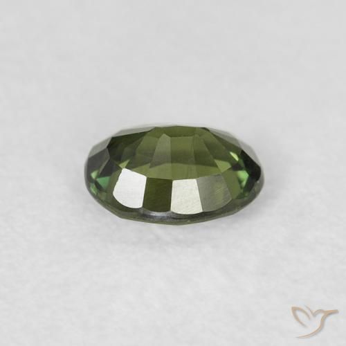 Sapphire Gemstone in 5 x 4 mm (calibrated) Size for Sale, Sapphire Stone in Medium Light Green Color