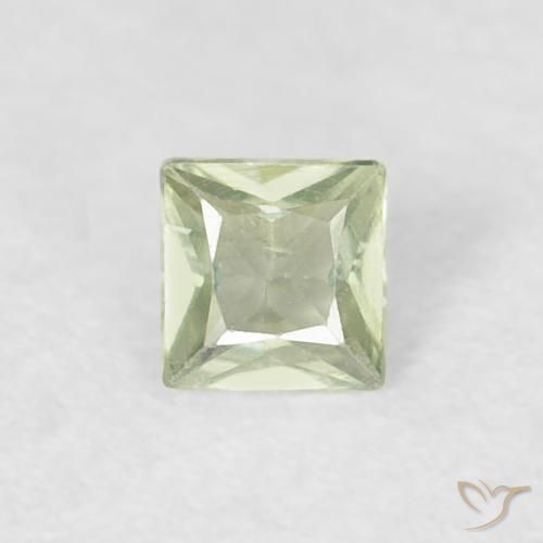 0.14ct Natural Grayish Green Sapphire, Square, VVS-VS