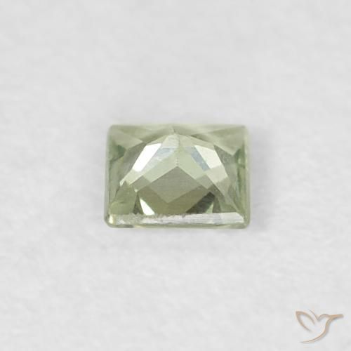 Sapphire Gemstone in 3 x 3 mm (calibrated) Size for Sale, Sapphire Stone in Grayish Green Color