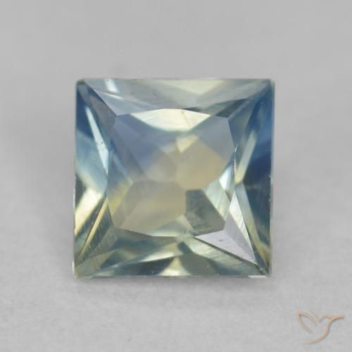 0.31 ct Blue Sapphire Gemstone, Sapphire Gem in Princess-Cut Shape for Sale.