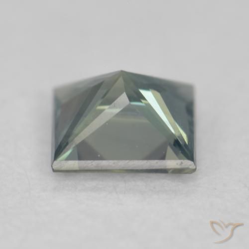 Sapphire Gemstone in 3.6 x 3.5 mm Size for Sale, Sapphire Stone in Medium Blue Green Color