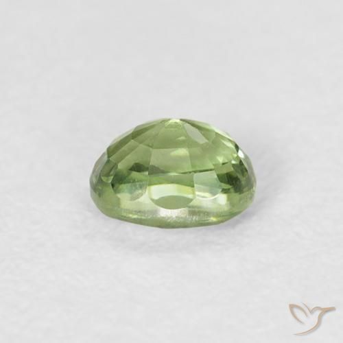 Sapphire Gemstone in 4.6 x 3.6 mm Size for Sale, Sapphire Stone in Deep Green Color
