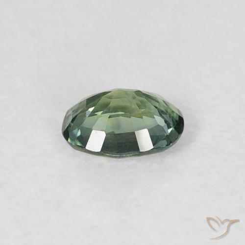 Sapphire Gemstone in 4.5 x 3.5 mm Size for Sale, Sapphire Stone in Light Green Color