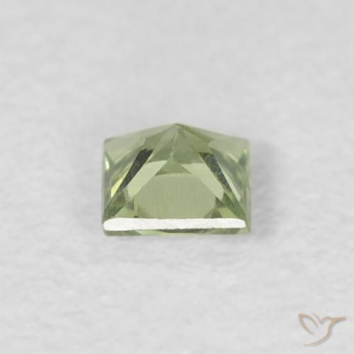 Sapphire Gemstone in 3 x 3 mm (calibrated) Size for Sale, Sapphire Stone in Very Light Green Color