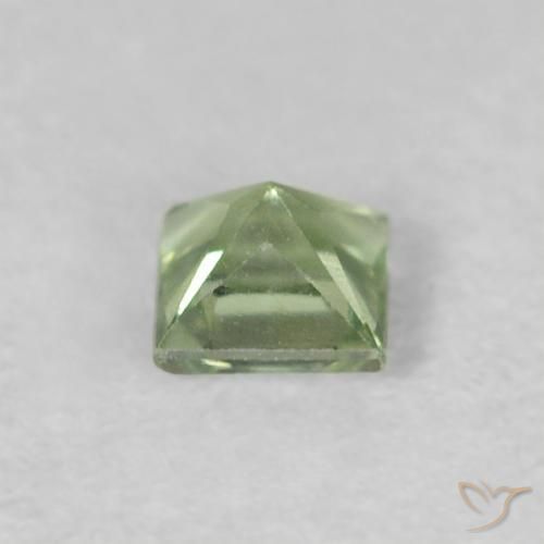 Sapphire Gemstone in 3 x 3 mm (calibrated) Size for Sale, Sapphire Stone in Medium Green Color