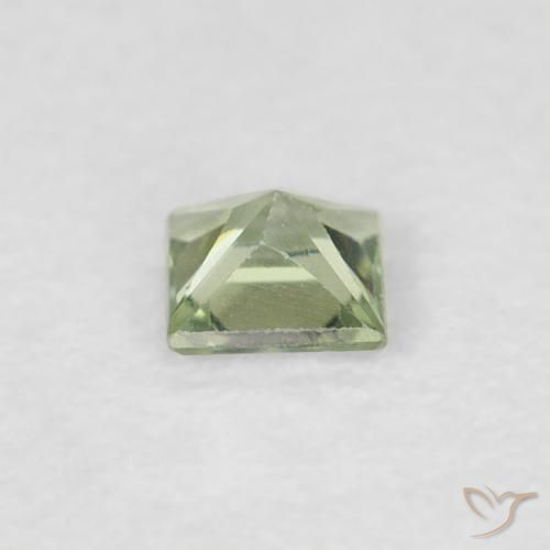 Sapphire Gemstone in 3 x 3 mm (calibrated) Size for Sale, Sapphire Stone in Light Green Color