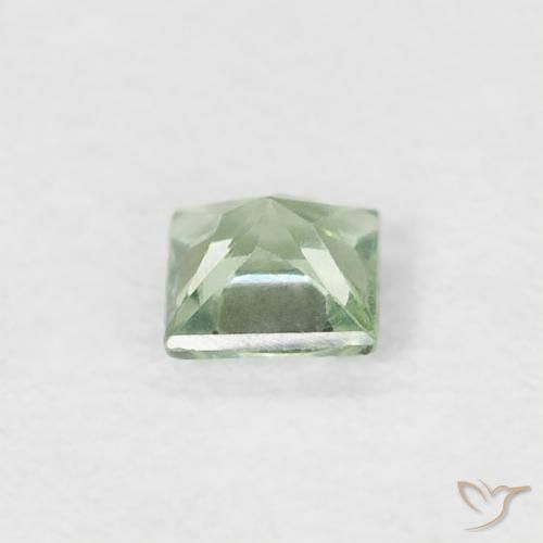 Sapphire Gemstone in 3 x 3 mm (calibrated) Size for Sale, Sapphire Stone in Warm Green Color