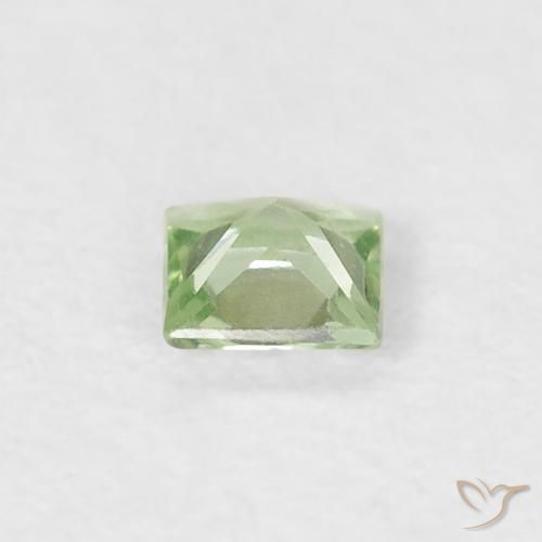Sapphire Gemstone in 3 x 3 mm (calibrated) Size for Sale, Sapphire Stone in Very Light Green Color