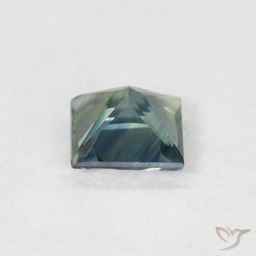 Sapphire Gemstone in 4 x 4 mm (calibrated) Size for Sale, Sapphire Stone in Medium Blue Green Color